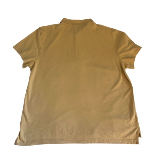 The Men's Store at Bloomingdale's Cotton Slub Polo Shirt, Mustard color Size XL - Picture 7 of 9